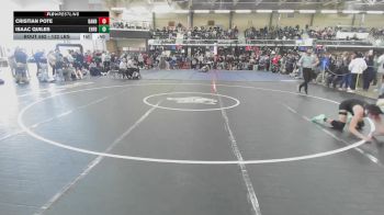 132 lbs Consolation - Cristian Pote, Danbury vs Isaac Quiles, East Hartford
