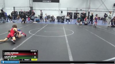 56-60 lbs Round 2 - Lucas Spicer, Kraken / BYC vs James Norman, Mavericks