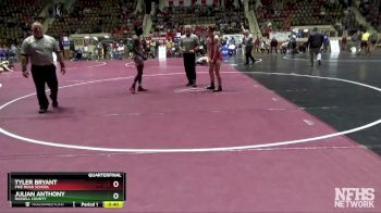 132 lbs Quarterfinal - TYLER BRYANT, Pike Road School vs Julian Anthony, Russell County
