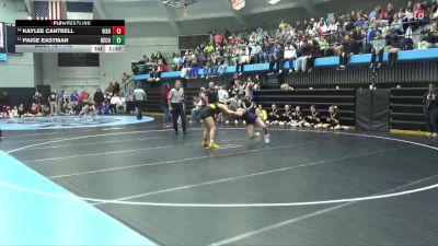 115 lbs Quarterfinal - Kaylee Cantrell, Vinton-Shellsburg vs Paige Eastman, Benton Community