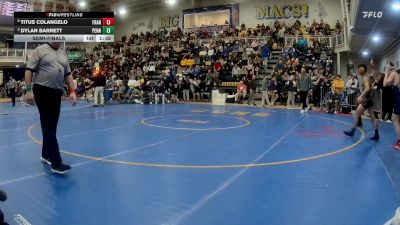 114 lbs Semifinal - Titus Colangelo, Franklin Regional vs Dylan Barrett, Penn Trafford