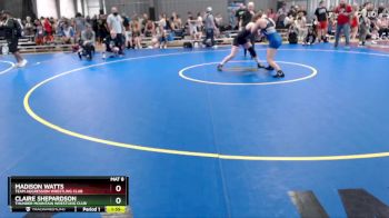 125 lbs Round 2 - Claire Shepardson, Thunder Mountain Wrestling Club vs Madison Watts, Team Aggression Wrestling Club