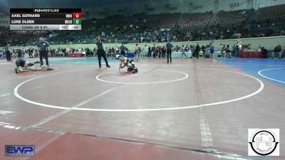 68 lbs Consi Of 8 #1 - Axel Gothard, Union JH vs Luke Olsen, Mojo Grappling Academy