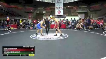 182 lbs Placement Matches (16 Team) - Logan Corona, SCVWA vs Angelo Barahona, CVWA