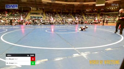 49 lbs Consi Of 8 #2 - Colby Meyer, Sebolt Wrestling Academy vs Major Greer, Siouxland Wrestling Academy