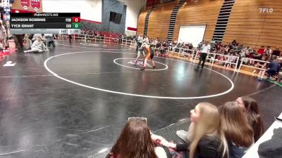 95A Champ. Round 1 - Jackson Robbins, Powell Middle School vs Tyce Grant, Cody Middle School