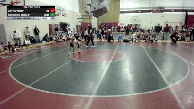 43 lbs Champ. Round 1 - Zayne Wolf, Elk River Wrestling vs Bronson Goble, Pursuit Wrestling