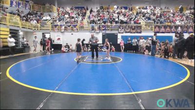 67 lbs Quarterfinal - Ellie Lynn, Pawhuska Elks Takedown vs Adley Cunningham, Bartlesville Wrestling Club