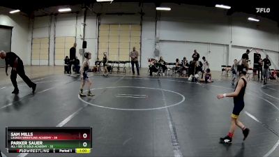 44-48 lbs Quarterfinal - Sam Mills, Launch Wrestling Academy vs Parker Sauer, All I See Is Gold Academy