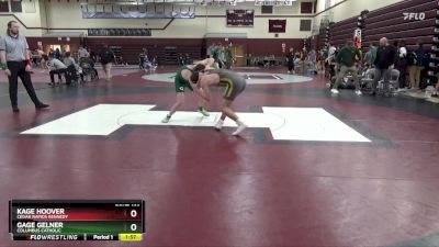 JV-28 lbs 3rd Place Match - Gage Gelner, Columbus Catholic vs Kage Hoover, Cedar Rapids Kennedy