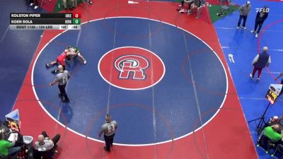 124 lbs Consi Of 16 #2 - Kolston Piper, Greencastle-Antrim vs Koen Sola, Berks Catholic