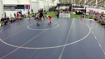 125 lbs Addison Harkins, Missouri Blue vs Me'kala James, California Red