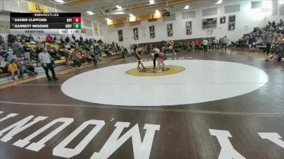 150 lbs Semifinal - Zavier Clifford, Big Piney vs Garrett Wiggins, Greybull/Riverside