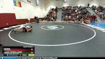 145 lbs Champ. Round 2 - Jaiden Ortega-Hand, Thunder Basin High School vs Jr Ruiz, Torrington