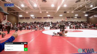 60 lbs Consi Of 8 #1 - Creedon Ford, Locust Grove Youth Wrestling vs Ezra Nealy, Berryhill Wrestling Club