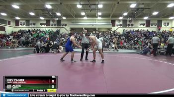 195 lbs 9th Place Match - Joey Zimmer, Tinley Park (Andrew) vs Joe Akers, West Liberty