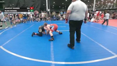 120 lbs Round 3 (6 Team) - Brantley Wagner, Terps Xtreme vs Blake Knoebel, Keystone Krush
