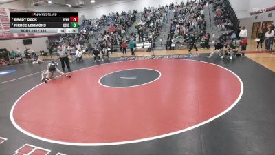 133 lbs Semifinal - Pierce Lemmons, Central Dauphin Hs vs Brady Deck, Hempfield Hs