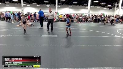 52 lbs Round 6 (8 Team) - Zyain Muhammed, Ohio Gold vs Easton Bonanno, Team Germantown