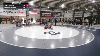 61 kg Champ. Rd Of 64 - Cale Seaton, Jackrabbit Wrestling Club vs Braden Hahlen, Lake Erie Regional Training Center
