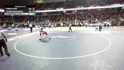 II-138 lbs Quarterfinal - Jayden Duncanson, Tioga vs Owen Clark, Lansing