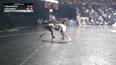184 lbs Round Of 16 - Tomas Brooker, Appalachian State vs Dave Barrett, Army