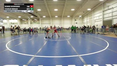 143 lbs Consi Of 16 #2 - Robbie Bjorkgren, Tewksbury vs Charlie Keegan, Metro West United WC