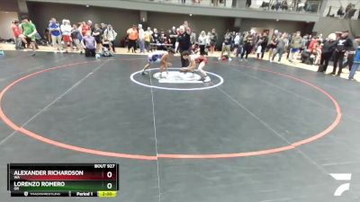 126 lbs Champ. Round 2 - Alexander Richardson, WA vs Lorenzo Romero, OR