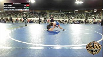 130 lbs Consi Of 4 - Tuff Howell, Madill Takedown vs Chance Dewey, Tulsa Blue T Panthers