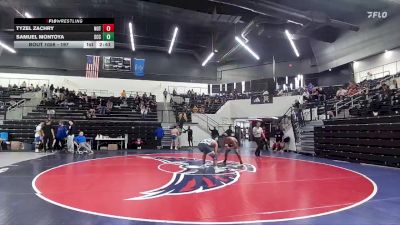 197 lbs Champ. Round 1 - Tyzel Zachry, Northern Oklahoma College-Tonkawa vs Samuel Montoya, Southeast Community College