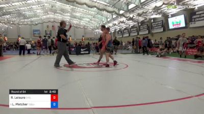65 kg Round Of 64 - Ryan Leisure, Cyclone Regional Training Center vs Luke Pletcher, Ohio State-Unattached