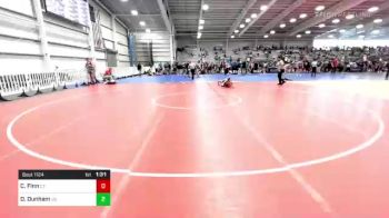 132 lbs Round Of 32 - Cael Finn, CT vs Dyson Dunham, VA