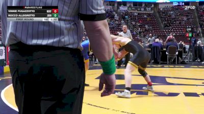 172 lbs First Round - Vinnie Fugazzotto, Northwestern Leh vs Rocco Allegretto, Johnsonburg