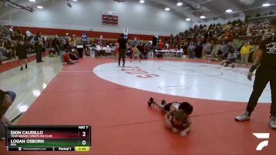 34-35 lbs Round 3 - Dion Caudillo, Team Braves Wrestling Club vs Logan Osborn, HRA