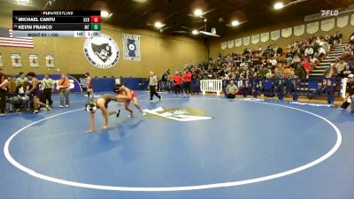 120 lbs Champ. Round 2 - Michael Cantu, Kerman vs Kevin Franco, Matilda Torres