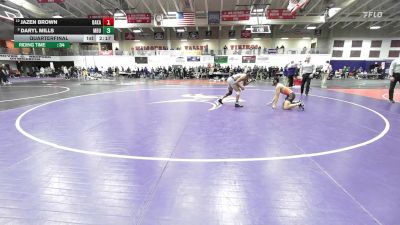 141 lbs Quarterfinal - Daryl Mills, Missouri Baptist University vs Jazen Brown, Baker (Kan.)