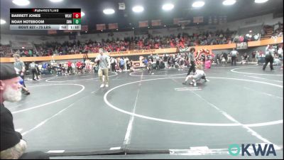 75 lbs Semifinal - Barrett Jones, Weatherford Youth Wrestling vs Noah Noteboom, Shelton Wrestling Academy