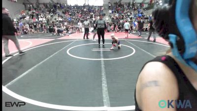 46 lbs Rr Rnd 3 - Dilynn Burch, Team Tulsa Wrestling Club vs Bentley Bruchett, Raw Wrestling Club