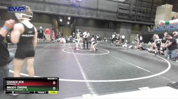 56 lbs Round 5 (10 Team) - Brody Owens, Kansas Warriors 1 vs Chance Eck, Brawlers