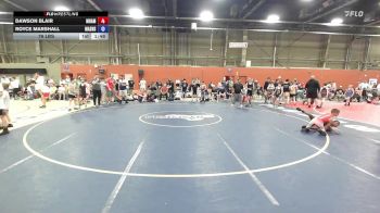 76 lbs Rr Rnd 5 - Dawson Blair, Maine Hammahs - MSE vs Royce Marshall, Mat Assassins Red - MSE