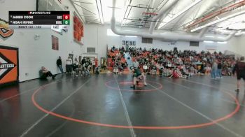 132 lbs 5th Place Match - James Cook, Laurel vs Noah Irvine, Lander Valley