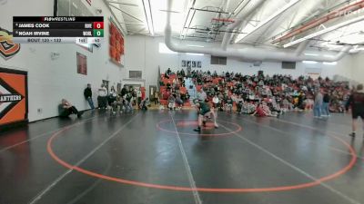 132 lbs 5th Place Match - James Cook, Laurel vs Noah Irvine, Lander Valley