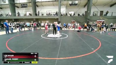 120 lbs Cons. Round 2 - Cie Myler, WA vs Samuel Moery, WA