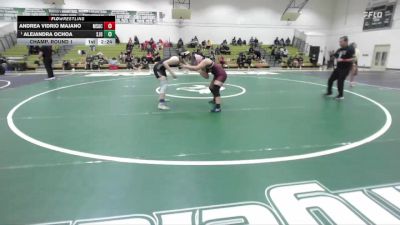 160 lbs Champ. Round 1 - Alejandra Ochoa, San Joaquin Delta vs Andrea Vidrio Majano, Mt. San Antonio College