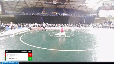 82 lbs Cons. Round 4 - Jesse Miller, Young Suns Wrestling Club vs Austin Freniere, Cle Elum Mat Miners Wrestling Club