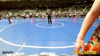 100 lbs Round Of 16 - Jackson Mahoney, New England Gold vs Bronc Sumpter, Vian Wrestling Club