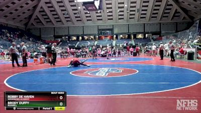 6A-165 lbs Quarterfinal - Robby De Haven, Woodward Academy vs Brody Duffy, Roswell