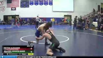 134 lbs Championship Bracket - Brayden Johnson-Baker, Lander Valley vs Peyton Alexander, Thunder Basin High School