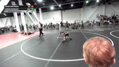 61 lbs Quarterfinal - Frank Molinaro, Rising Sun WC vs Adrian Morales, SoCal Hammers