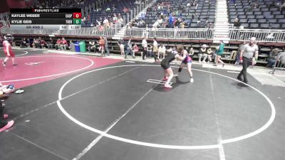 145 lbs Rr Rnd 2 - Kaylee Weber, Casper WC vs Kylie Geis, Thermopolis WC